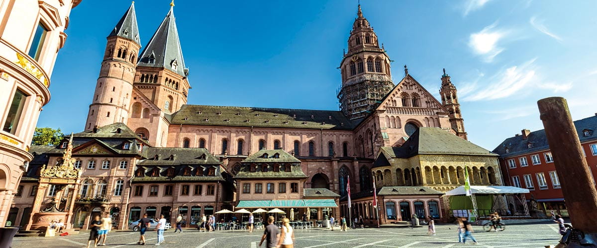 The cathedral in Mainz, Germany